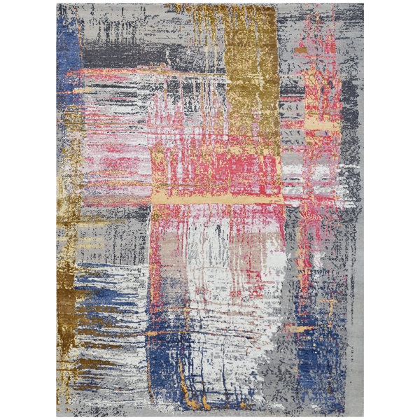Bokara Rug Co., Inc. Hand Knotted Abstract Rug Wayfair
